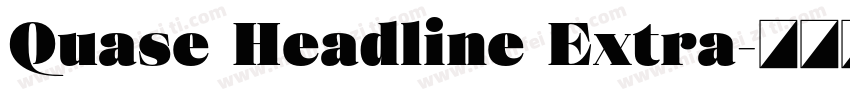 Quase Headline Extra字体转换